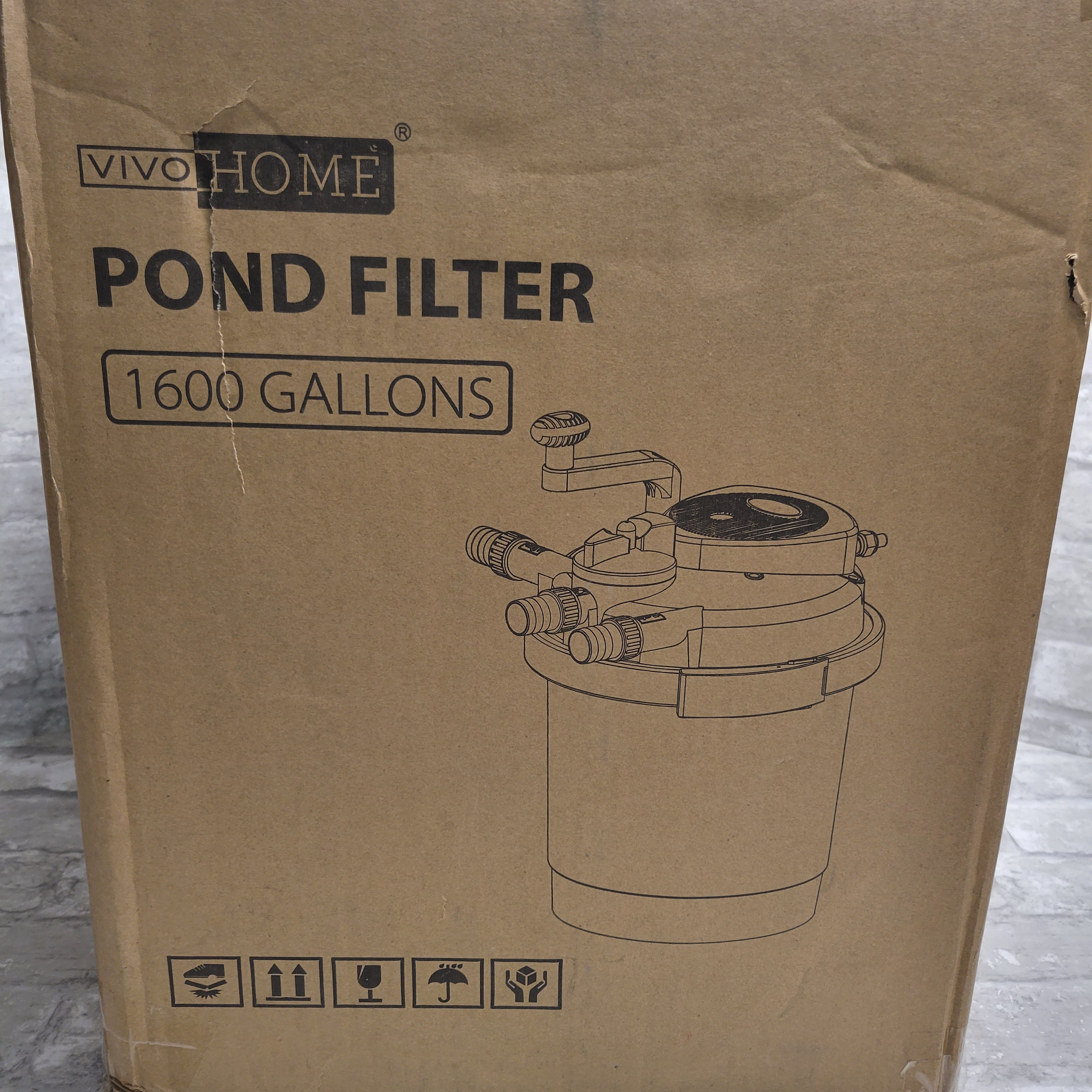 VIVOHOME Pressurized Biological Pond Filter, Up to 1600 Gallons VH515 (8072586821870)